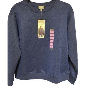 Berkley Jensen Women's‎ Textured Pullover Blue Size Sm  Bundle and Save New